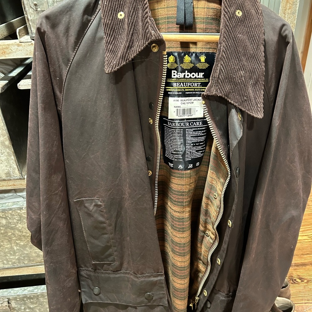 Barbour Men's Dark Brown Raincoat